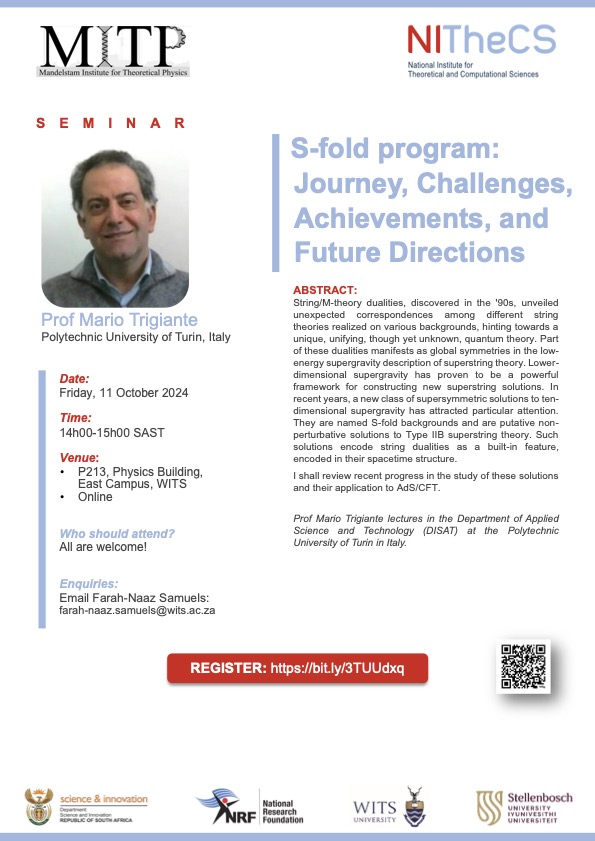NITheCS MITP Seminar